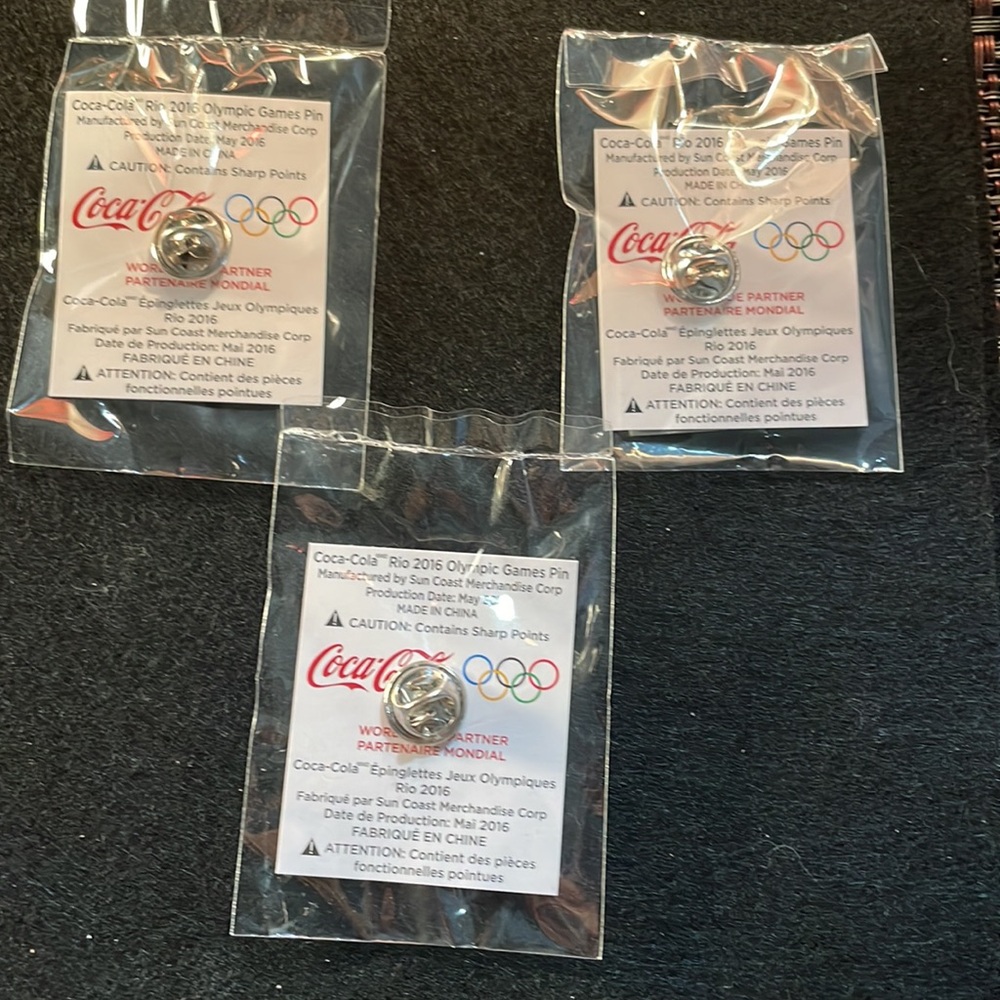 Coca Cola Rio 2016 Limited Edition Pin Set - Picture 2 of 7